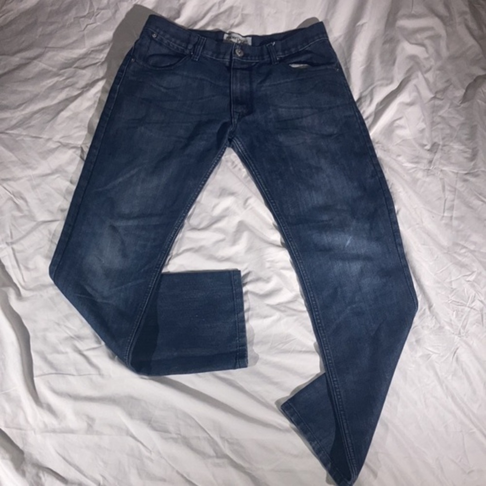 Paper Denim& Cloth Men’s Cotton Blend Dark Wash Blue Jeans